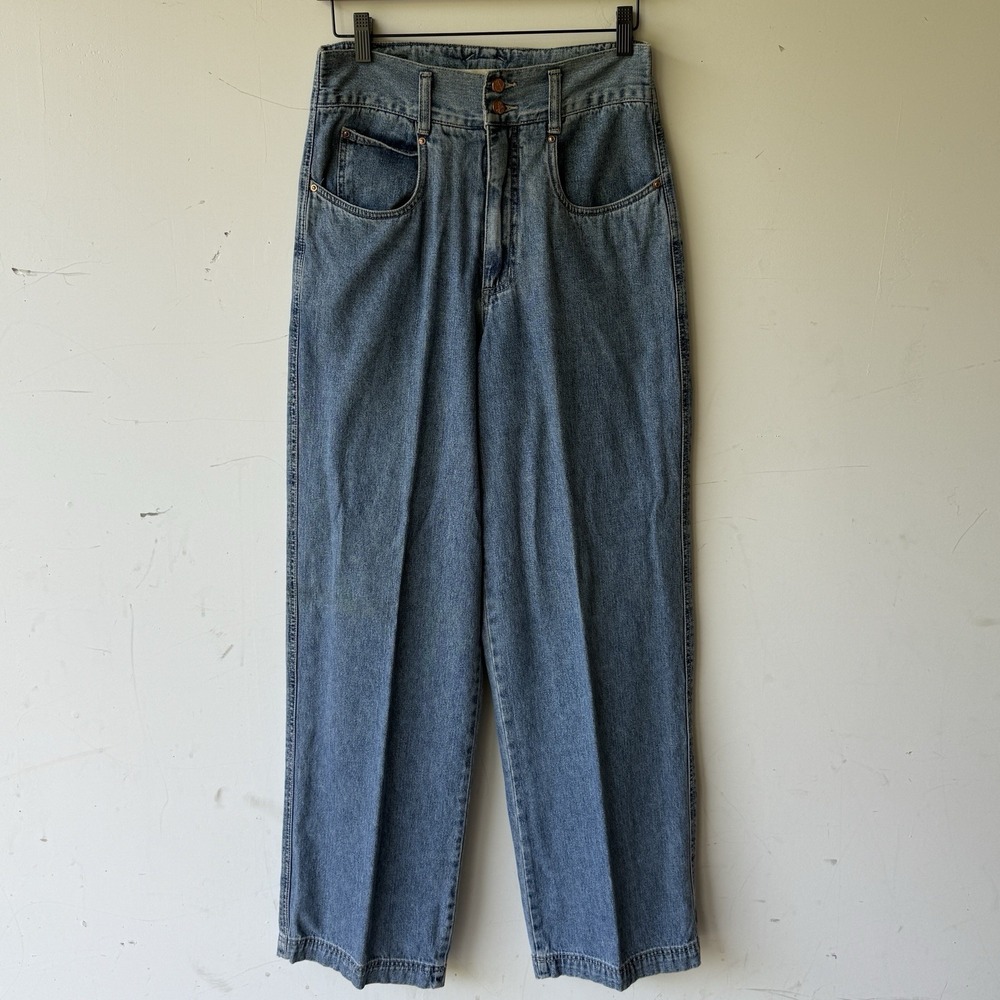 Vintage GX Know Who You Are Jeans Baggy Wide Leg Y2K Size 7/8 - Picture 3 of 8